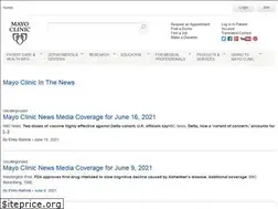 Sites similar to inthenews.mayoclinic.org
