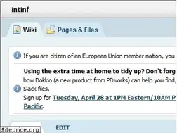 Sites similar to intinf.pbworks.com
