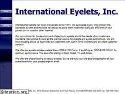 Sites similar to intl-eyelets.com