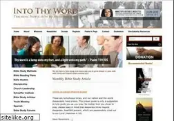 Sites similar to intothyword.org