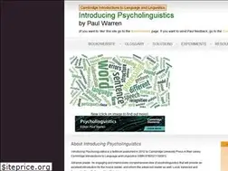Sites similar to intro2psycholing.net