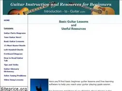 Sites similar to introductiontoguitar.com