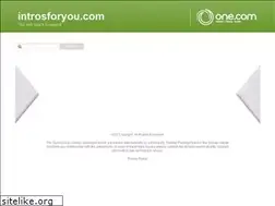 Sites similar to introsforyou.com