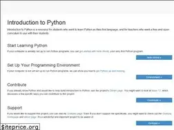 Sites similar to introtopython.org