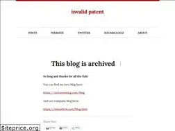 Sites similar to invalidpatent.wordpress.com