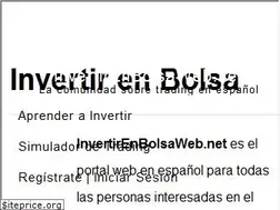 Sites similar to invertirenbolsaweb.net