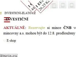 Sites similar to investicni-zlato.cz