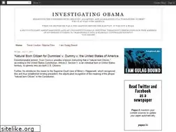 Sites similar to investigatingobama.blogspot.com