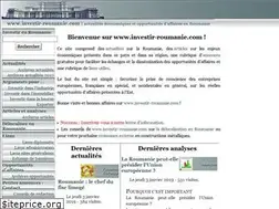 Sites similar to investir-roumanie.com