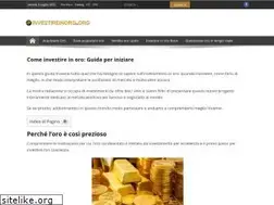 Sites similar to investireinoro.org