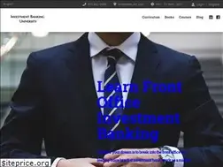 Sites similar to investmentbankingu.com
