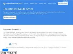 Sites similar to investmentguide.africa
