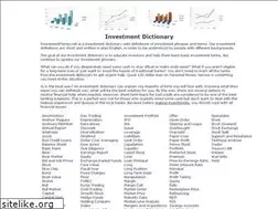 Sites similar to investmentterms.net