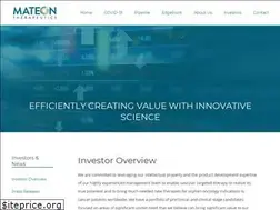 Sites similar to investor.mateon.com