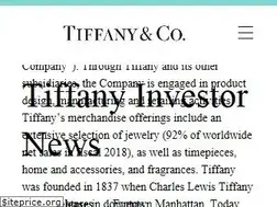 Sites similar to investor.tiffany.com