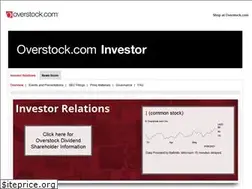 Sites similar to investors.overstock.com