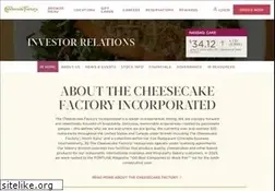 Sites similar to investors.thecheesecakefactory.com