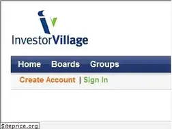 Sites similar to investorvillage.com
