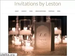 Sites similar to invitationsbyleston.com