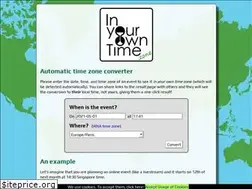 Sites similar to inyourowntime.zone