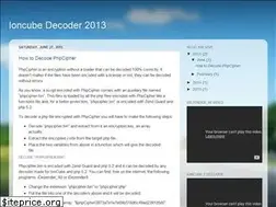 Sites similar to ioncubedecoder2013.blogspot.com