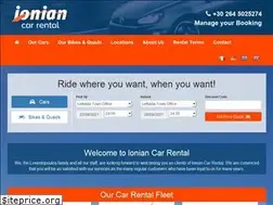 Sites similar to ioniancarrental.com