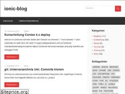 Sites similar to ionic-blog.de