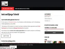 Sites similar to ionicanddjangotutorial.com