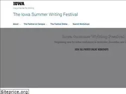 Sites similar to iowasummerwritingfestival.org