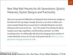 Sites similar to ipadwallmounts.com