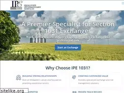 Sites similar to ipe1031.com