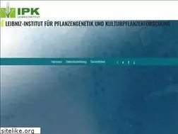 Sites similar to ipk-gatersleben.de
