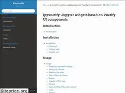 Sites similar to ipyvuetify.readthedocs.io