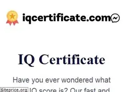 Sites similar to iqcertificate.com