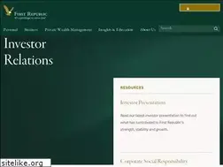 Sites similar to ir.firstrepublic.com