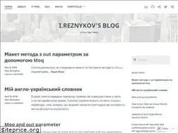 Sites similar to ireznykov.com