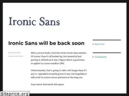 Sites similar to ironicsans.com