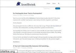 Sites similar to ironshrink.com