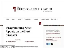 Sites similar to irresponsiblereader.com