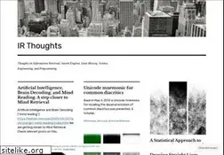 Sites similar to irthoughts.wordpress.com