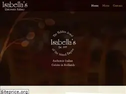Sites similar to isabellasitalianrestaurant.com
