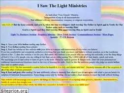 Sites similar to isawthelightministries.com