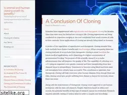 Sites similar to iscloningworthit.wordpress.com