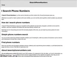 Sites similar to isearchphonenumbers.com