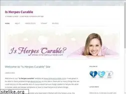 Sites similar to isherpescurable.com