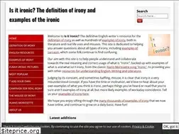 Sites similar to isitironic.com