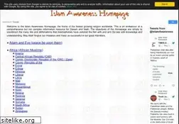 Sites similar to islamawareness.net