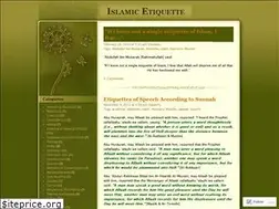Sites similar to islamicetiquette.wordpress.com