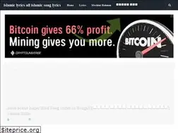 Sites similar to islamiclyrics360.blogspot.com