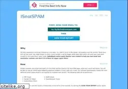 Sites similar to isnotspam.com